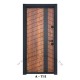 ВХОДНА ВРАТА с MDF ЗЛАТЕН ДЪБ 199 x 89 см – ПЪЛЕН КОМПЛЕКТ