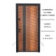 ВХОДНА ВРАТА с MDF ЗЛАТЕН ДЪБ 199 x 89 см – ПЪЛЕН КОМПЛЕКТ